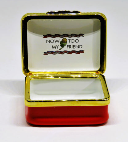 HALCYON DAYS ENGLISH ENAMEL BOX - "DAD, MY PROTECTOR, MY TEACHER" - FATHER'S DAY
