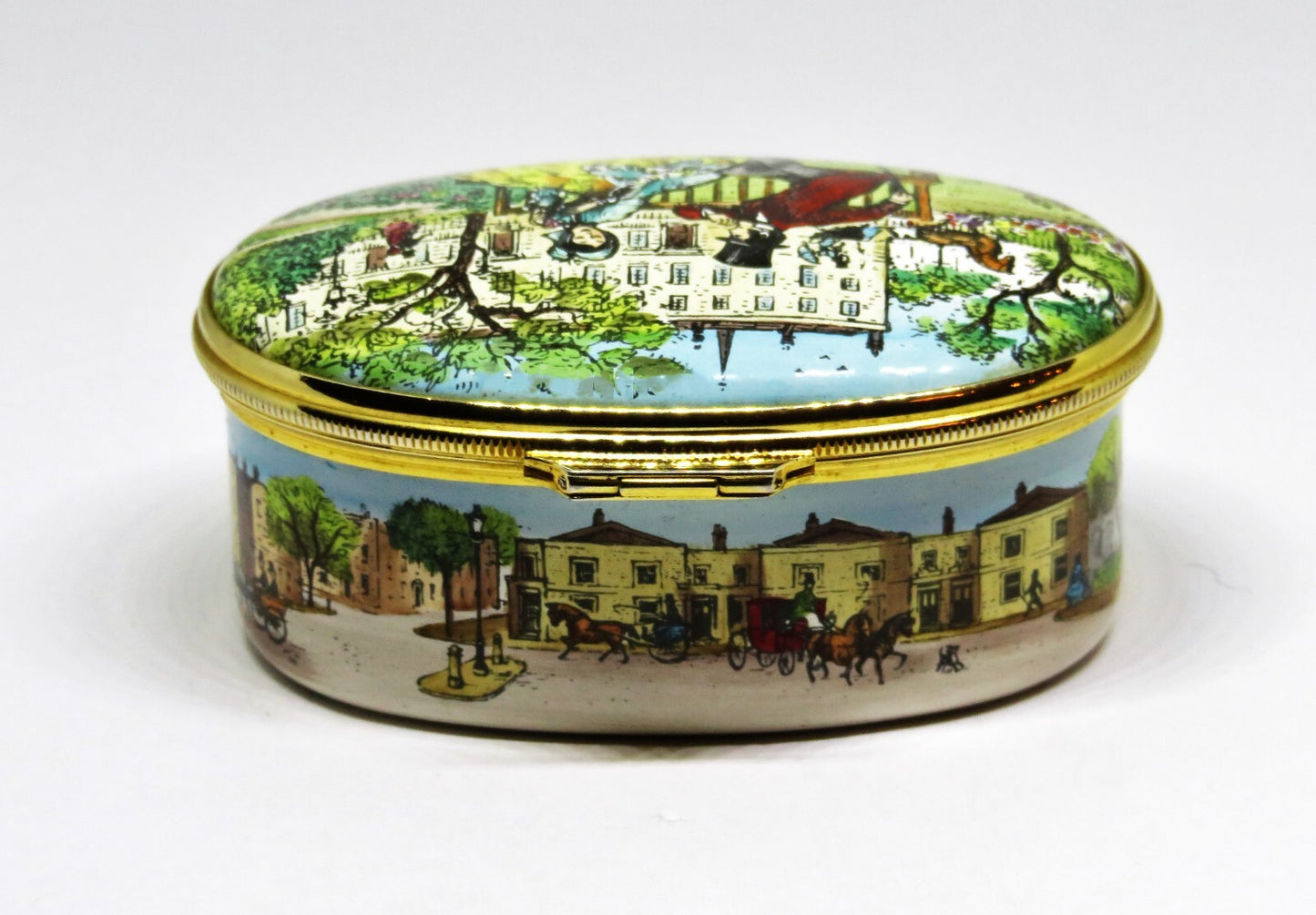 HALCYON DAYS ENAMEL - "THE LOVERS' BOX" - ELIZABETH BARRETT BROWNING POEM