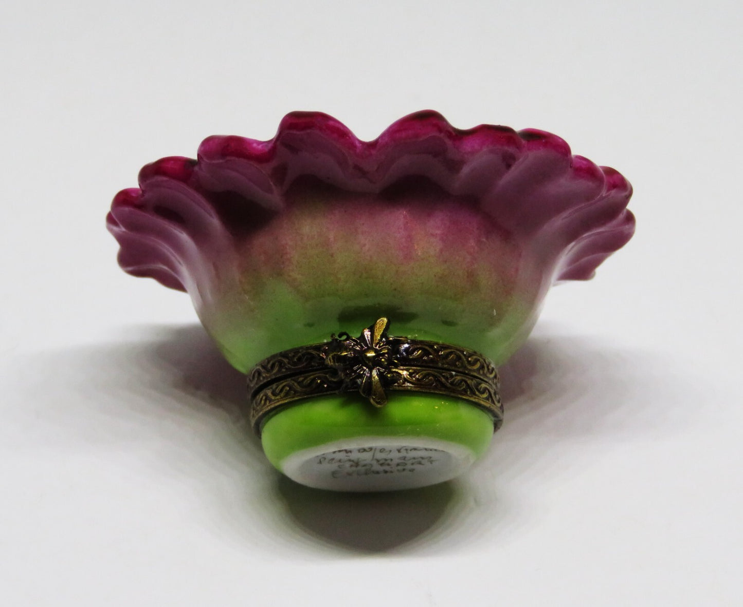 LIMOGES FRANCE BOX - CHAMART - SPRING FLOWER - PINK & WHITE DAISY - BEE