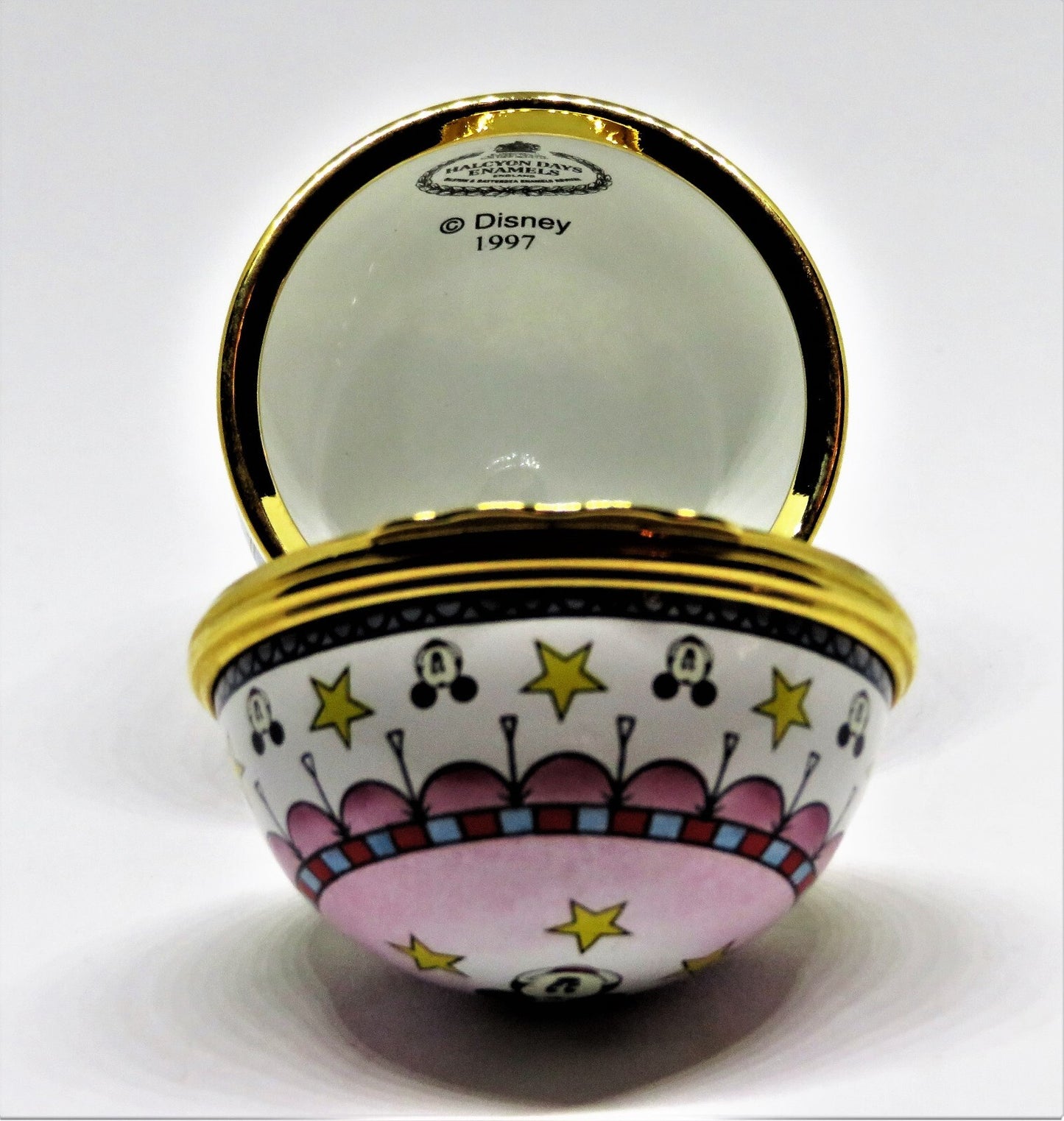HALCYON DAYS BOX - MICKEY MOUSE & FRIENDS HOT AIR BALLOON - EGG - DISNEY