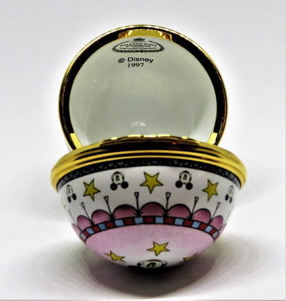 HALCYON DAYS BOX - MICKEY MOUSE & FRIENDS HOT AIR BALLOON - EGG - DISNEY