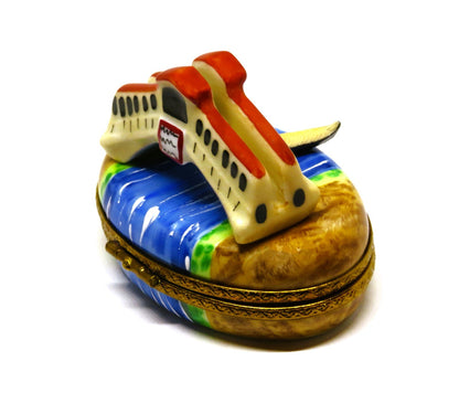 LIMOGES BOX - MARQUI(SE DE POMPADOUR - VENICE, ITALY - RIALTO BRIDGE & GONDOLA