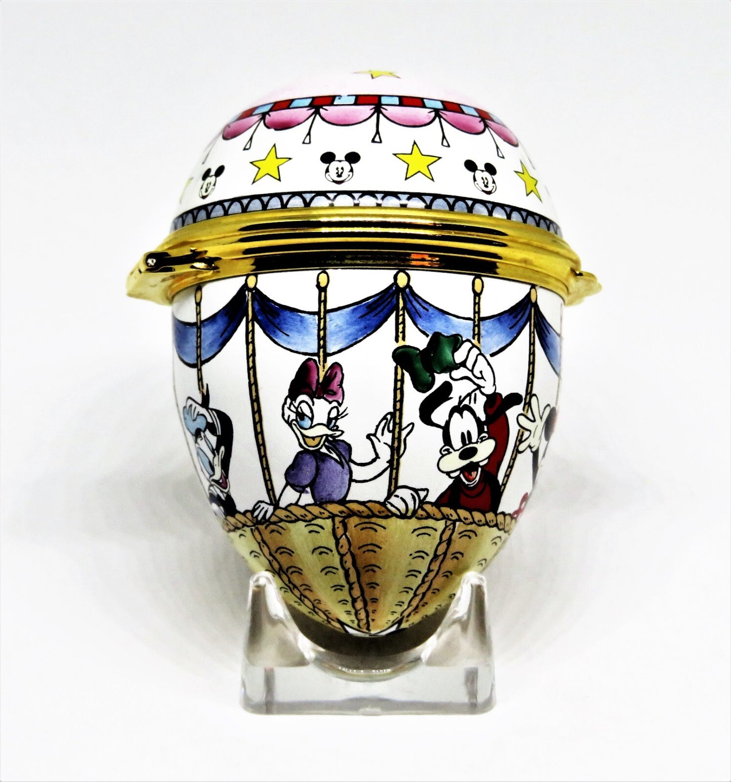 HALCYON DAYS BOX - MICKEY MOUSE & FRIENDS HOT AIR BALLOON - EGG - DISNEY