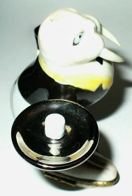 LIMOGES FRANCE BOX - WHIMSICAL FRENCH WALRUS WAITER - SERVING TRAY & FISH CAKE