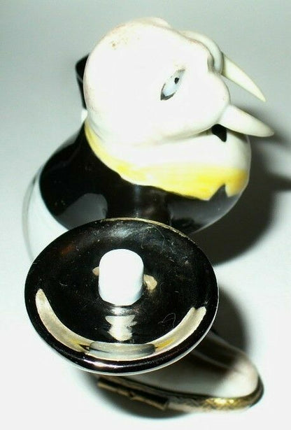 LIMOGES FRANCE BOX - WHIMSICAL FRENCH WALRUS WAITER - SERVING TRAY & FISH CAKE
