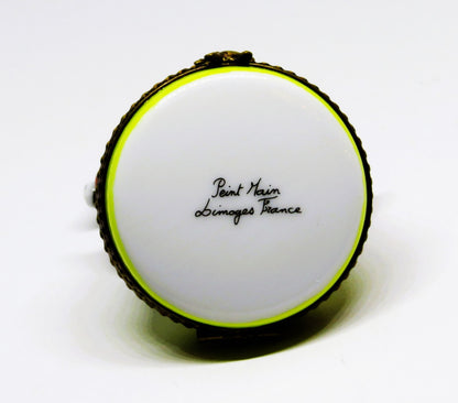 LIMOGES FRANCE BOX ~ TOY ROCKING HORSE ~ TEDDY BEAR CLASP ~ PEINT MAIN