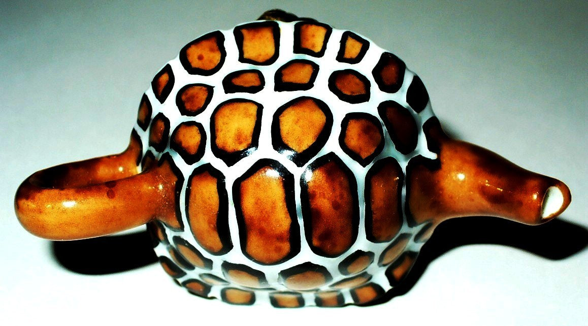 LIMOGES BOX - CHAMART - TURTLE TEAPOT & GARDEN SNAIL - TEA POT - TORTOISE SHELL