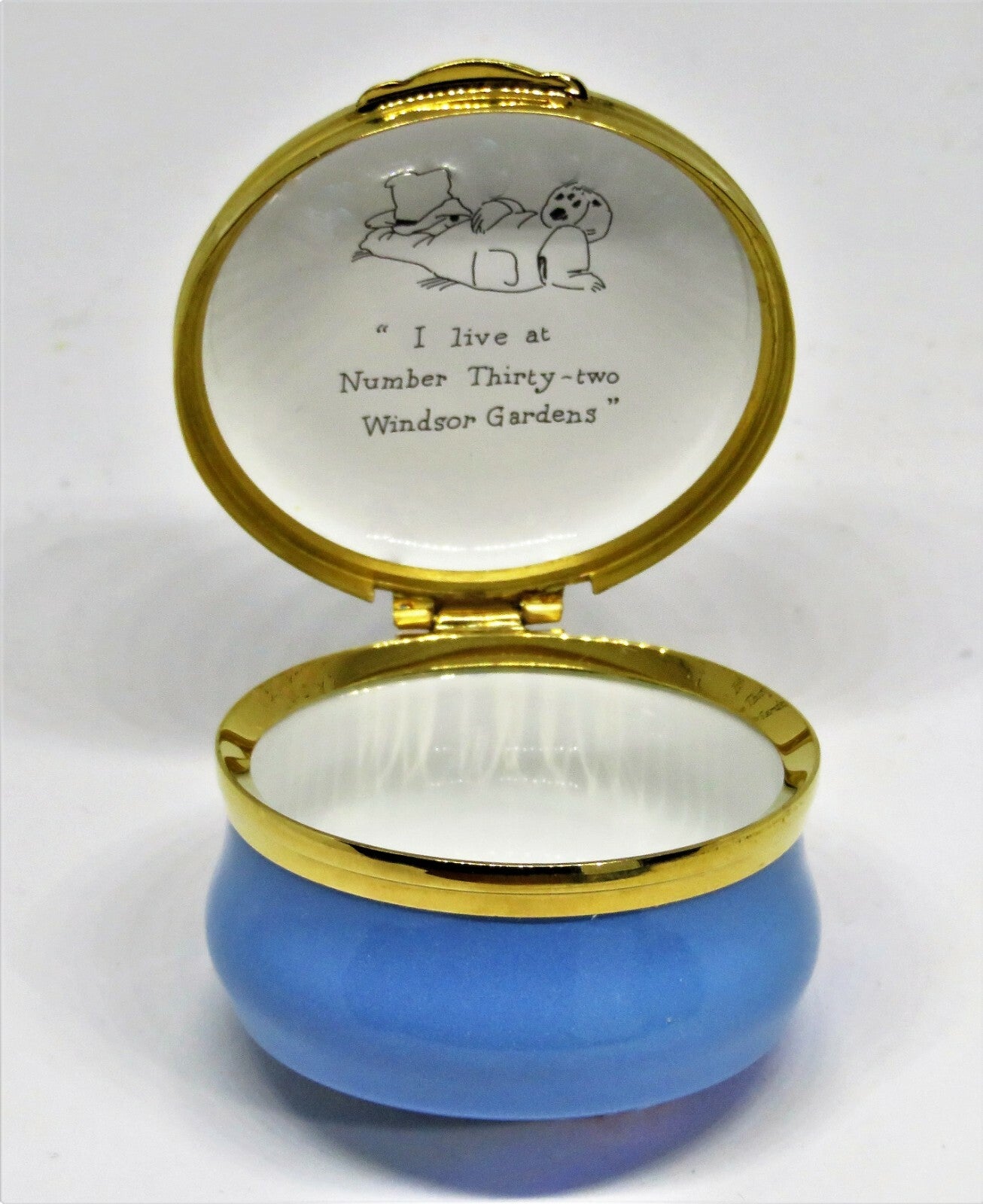 CRUMMLES ENGLISH ENAMEL BOX- PADDINGTON BEAR & SUITCASE - CHILDREN'S BOOKS - MIB