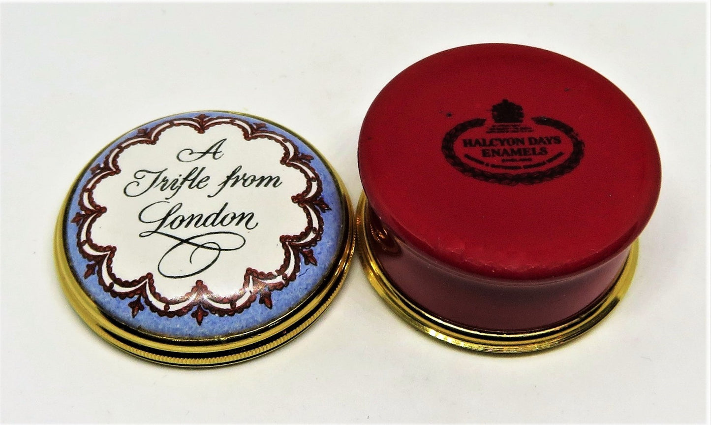HALCYON DAYS ENAMEL BOX- "A TRIFLE FROM LONDON" - ENGLAND - ST. PAUL'S CATHEDRAL