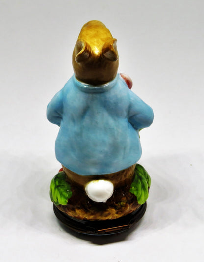 HALCYON DAYS ENAMEL BOX - "TALE OF PETER RABBIT" BONBONNIERE - BEATRIX POTTER