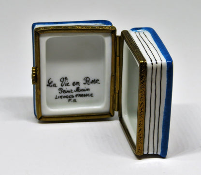 LIMOGES FRANCE BOX - LA VIE EN ROSE - HEBREW BIBLE - HANUKKAH DREIDEL - JUDAICA