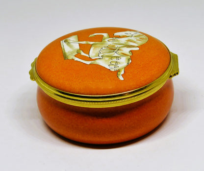 HALCYON DAYS ENAMEL BOX - TANG DYNASTY HORSE - CHINESE ART - ASHMOLEAN MUSEUM