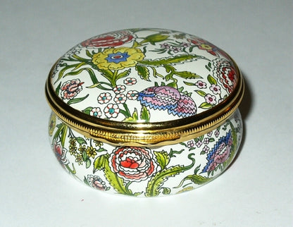 HALCYON DAYS ENGLISH ENAMEL BOX -FLOWERS- METROPOLITAN OPERA CENTENNIAL - CARMEN