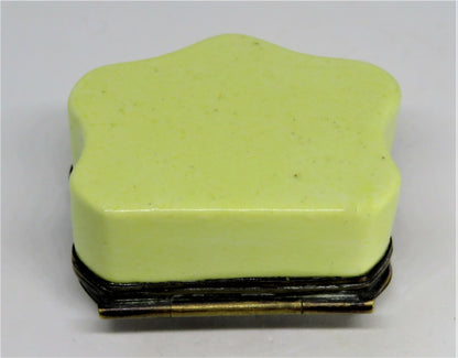 ANTIQUE ENAMEL BOX - 18TH TO 19TH CENTURY - BIRDS KISSING & PINK HEARTS