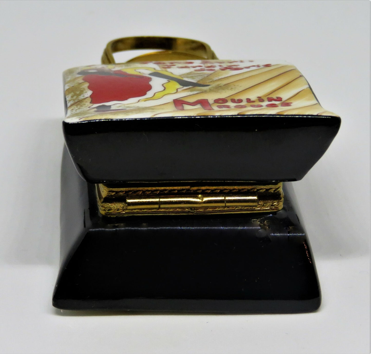 LIMOGES FRANCE BOX - MOULIN ROUGE PURSE & SHOES - TOULOUSE-LAUTREC - PARIS - LE