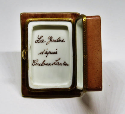 LIMOGES FRANCE BOX - TOULOUSE-LAUTREC PAINTING - MOULIN ROUGE NIGHTCLUB - PARIS