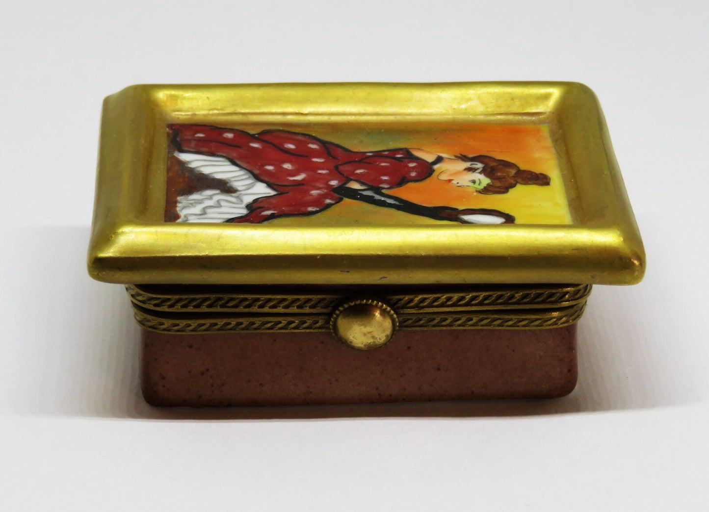 LIMOGES FRANCE BOX - TOULOUSE-LAUTREC PAINTING - MOULIN ROUGE NIGHTCLUB - PARIS