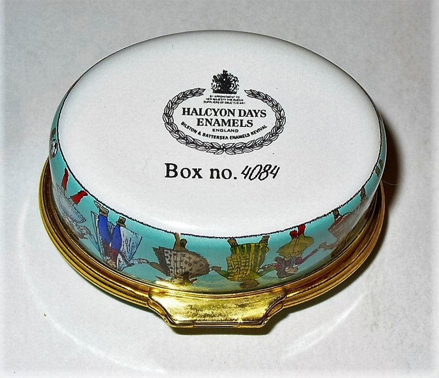 HALCYON DAYS ENAMEL BOX - CHILDREN OF THE WORLD - NEW MILLENNIUM - 2000 - #4084