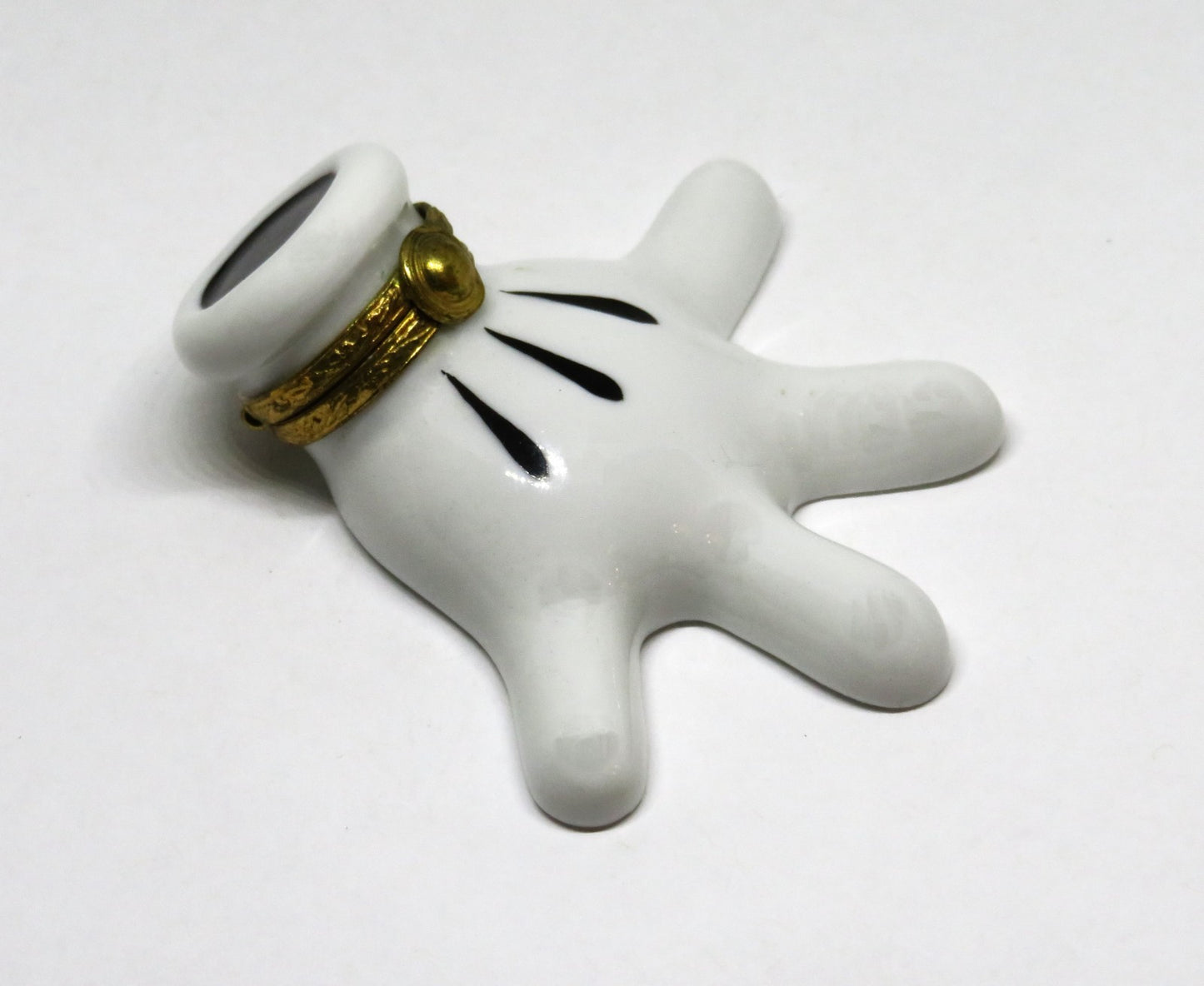 LIMOGES FRANCE BOX - ARTORIA - MICKEY MOUSE'S GLOVED HAND - LE - DISNEY
