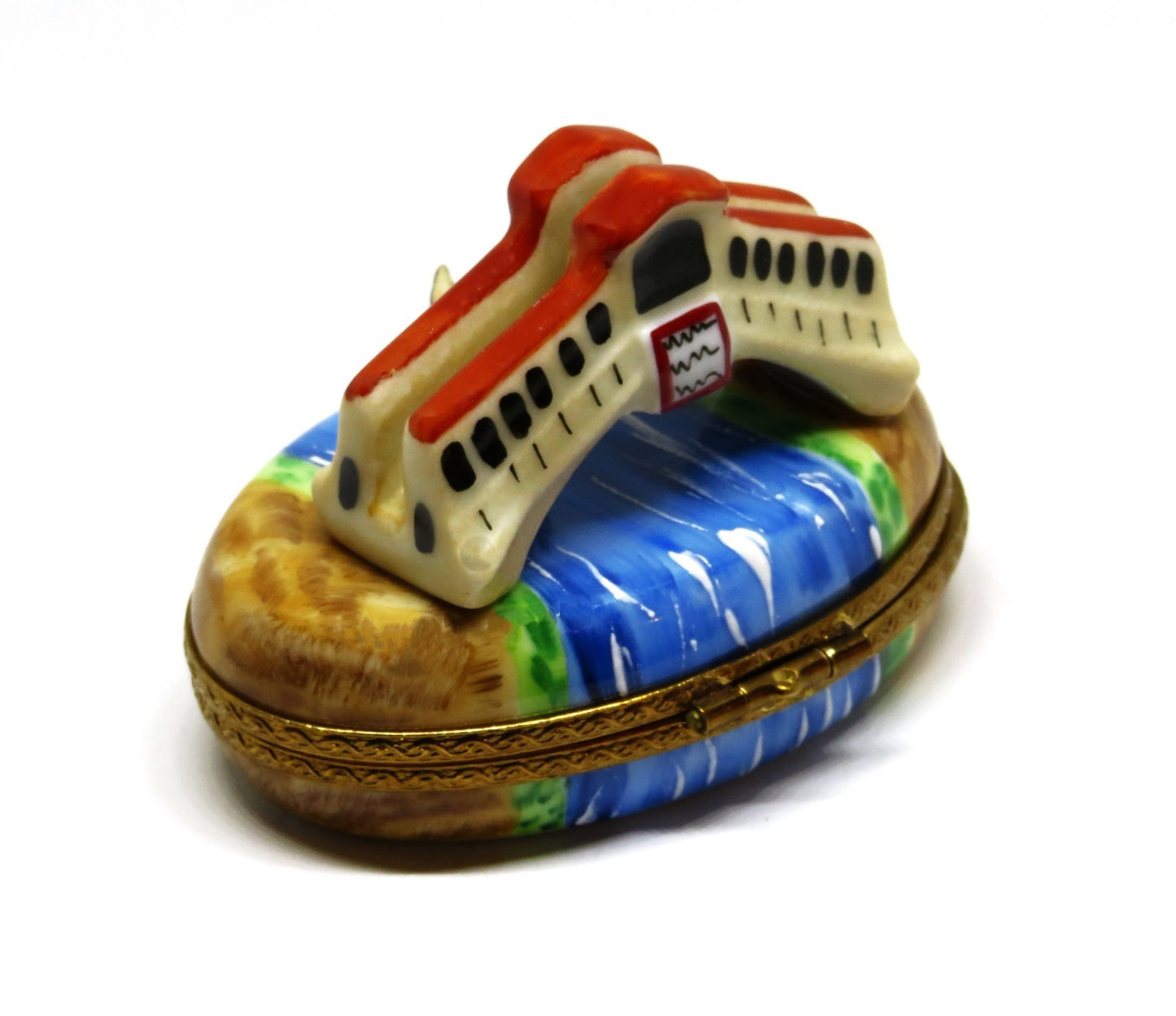 LIMOGES BOX - MARQUI(SE DE POMPADOUR - VENICE, ITALY - RIALTO BRIDGE & GONDOLA