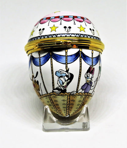 HALCYON DAYS BOX - MICKEY MOUSE & FRIENDS HOT AIR BALLOON - EGG - DISNEY