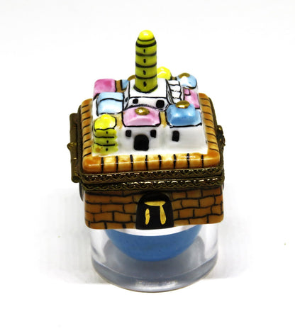 LIMOGES IMPORTS BOX -JUDAICA- HANUKKAH DREIDEL - WALLED CITY OF JERUSALEM - RARE