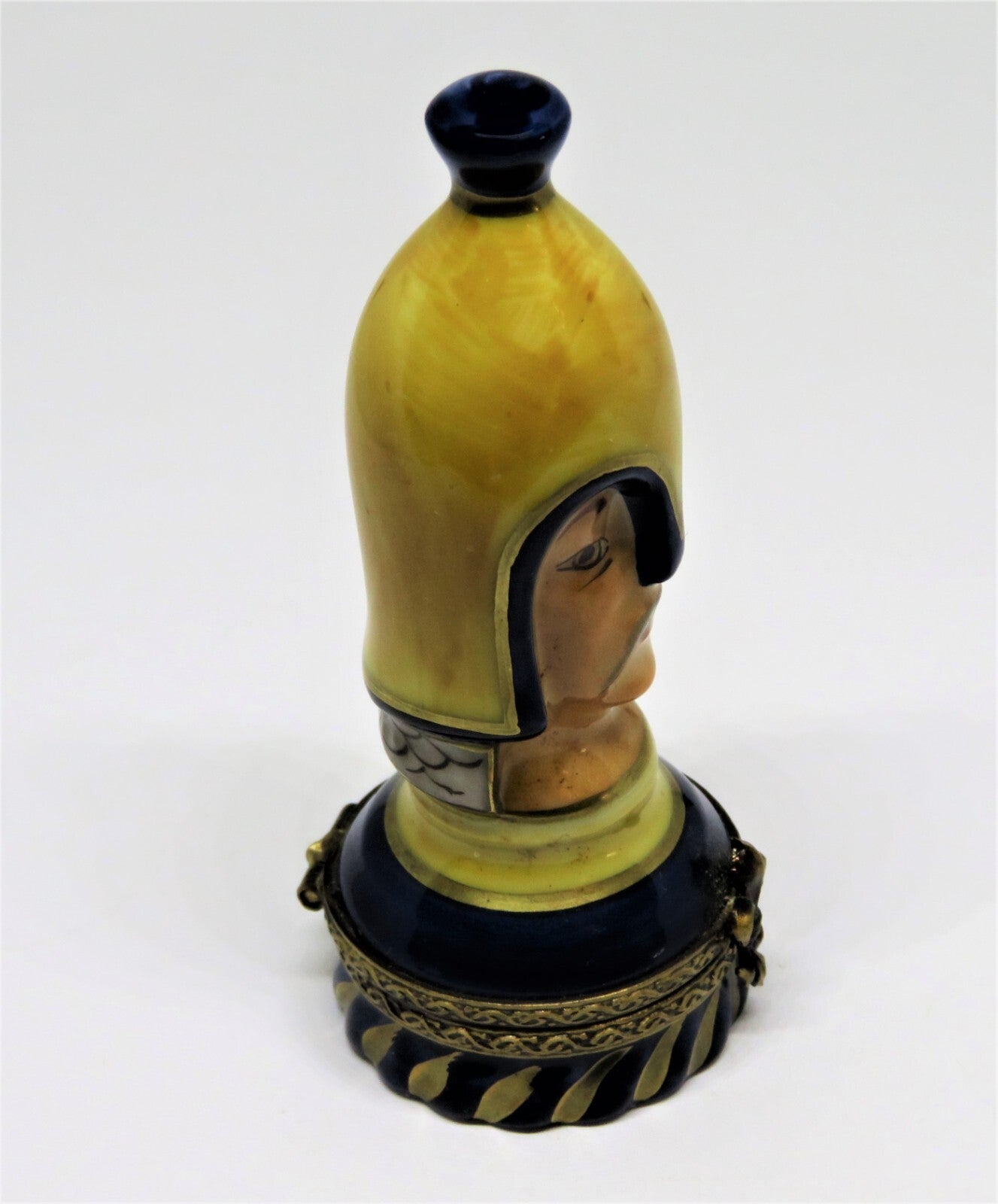 LIMOGES FRANCE BOX ~  PAWN CHESS PIECE ~ MAN ~ BOARD GAMES ~ PEINT MAIN