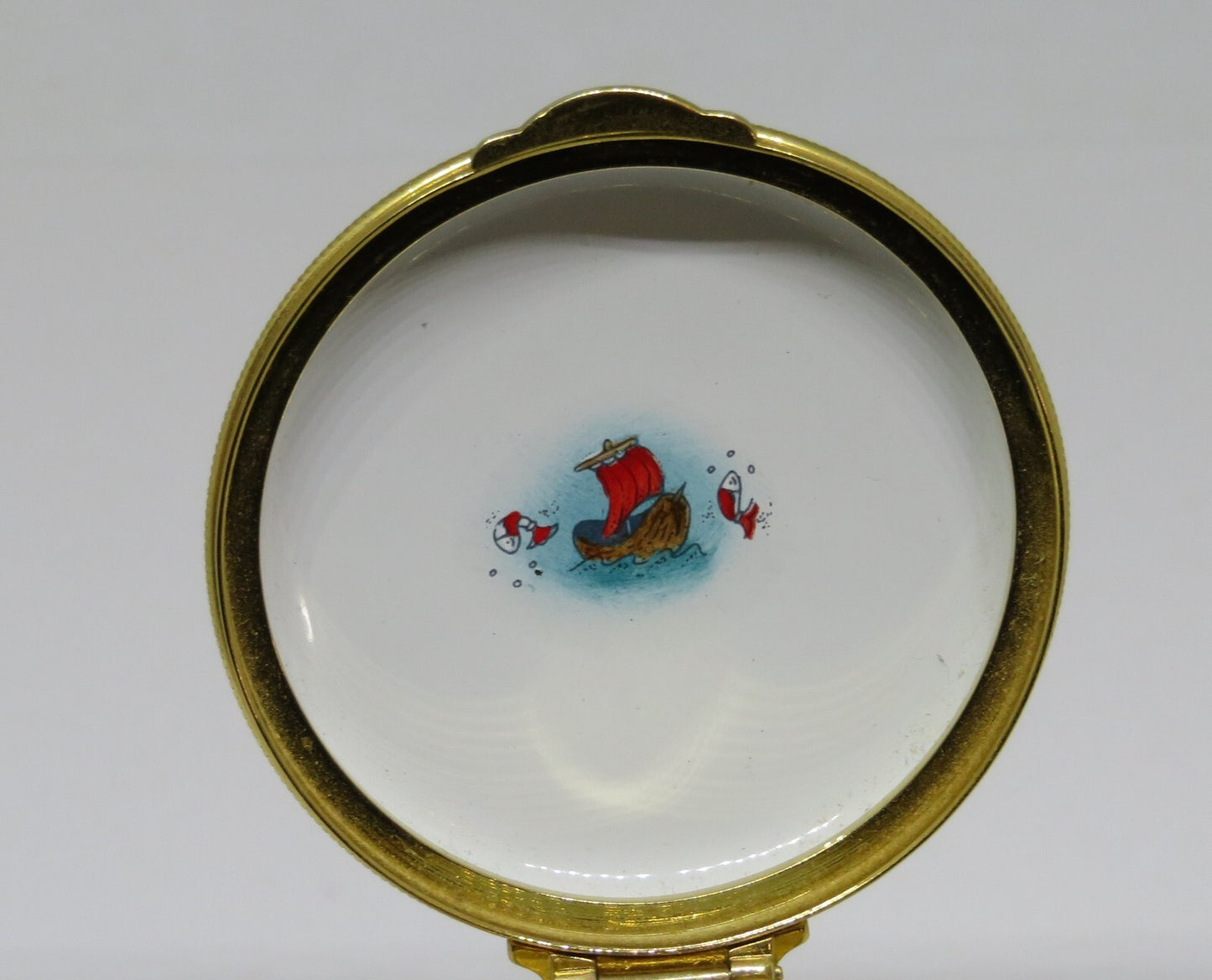 STAFFORDSHIRE ENGLISH ENAMEL BOX - LONDON LANDMARKS - TOWER OF LONDON - BIG BEN