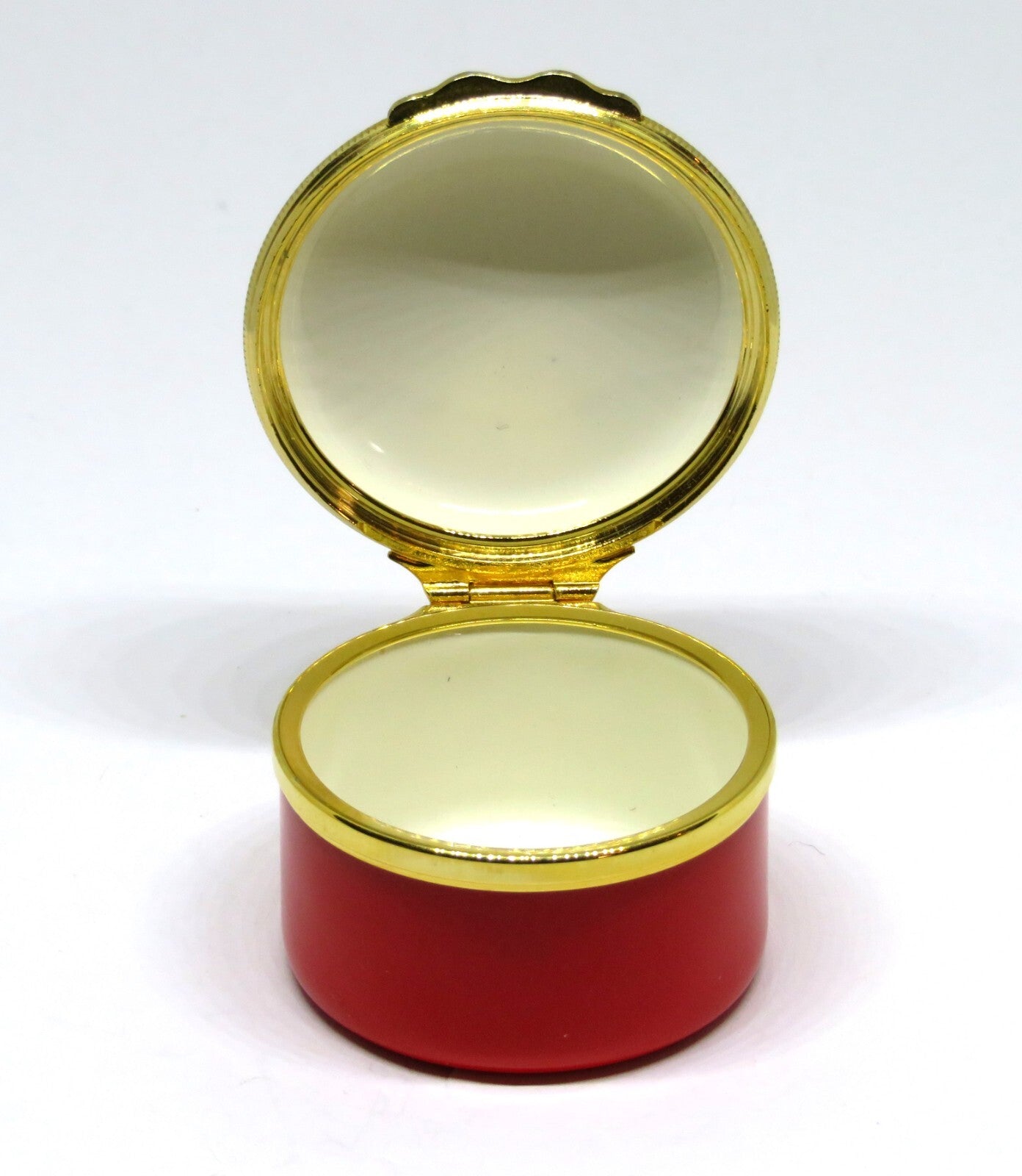 HALCYON DAYS ENGLISH ENAMEL BOX - TIFFANY - PLAYING CARDS - KING & QUEEN & JACK