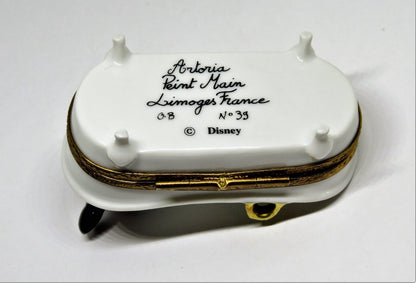 LIMOGES FRANCE BOX - ARTORIA - MINNIE MOUSE TAKING A BUBBLE BATH - DISNEY - LE