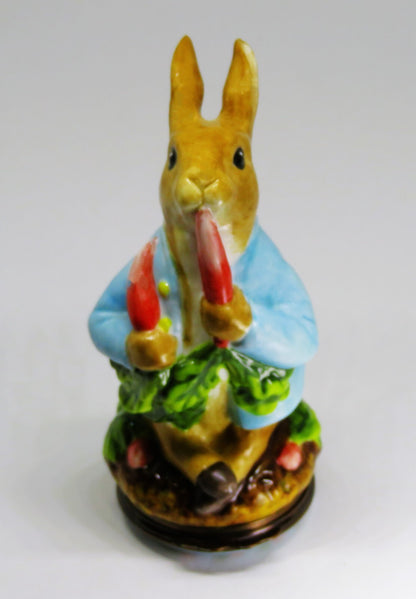 HALCYON DAYS ENAMEL BOX - "TALE OF PETER RABBIT" BONBONNIERE - BEATRIX POTTER