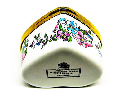 HALCYON DAYS ENAMEL BOX - HEART & FLOWERS -"YOU ARE SO SPECIAL"- ANNIVERSARY