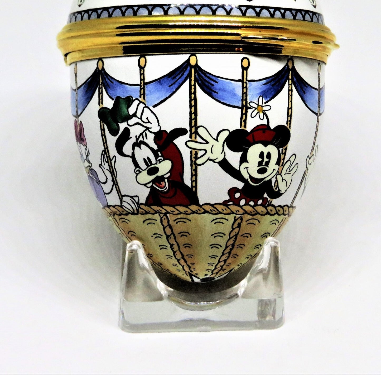 HALCYON DAYS BOX - MICKEY MOUSE & FRIENDS HOT AIR BALLOON - EGG - DISNEY