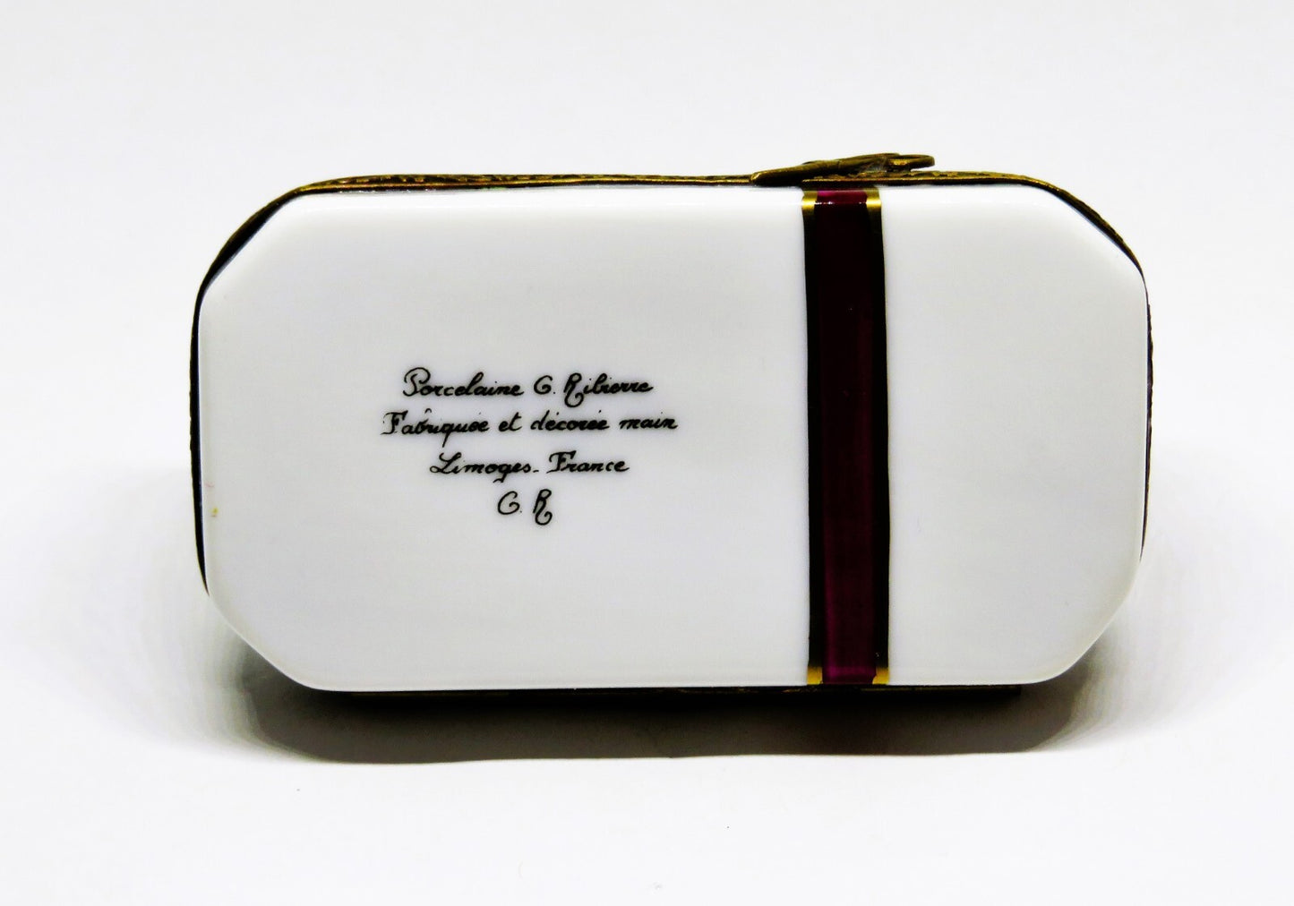 LIMOGES GIFT BOX & CHOCOLATS DE PARIS CANDY TRUFFLES ~ BOW ~ ANNIVERSARY