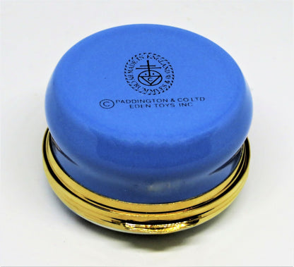 CRUMMLES ENGLISH ENAMEL BOX- PADDINGTON BEAR & SUITCASE - CHILDREN'S BOOKS - MIB