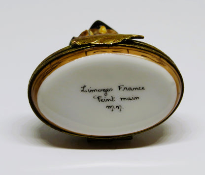 LIMOGES FRANCE BOX~ GRADUATION OWL ~ CAP & GOWN & DIPLOMA ~ BRIEFCASE INSIDE