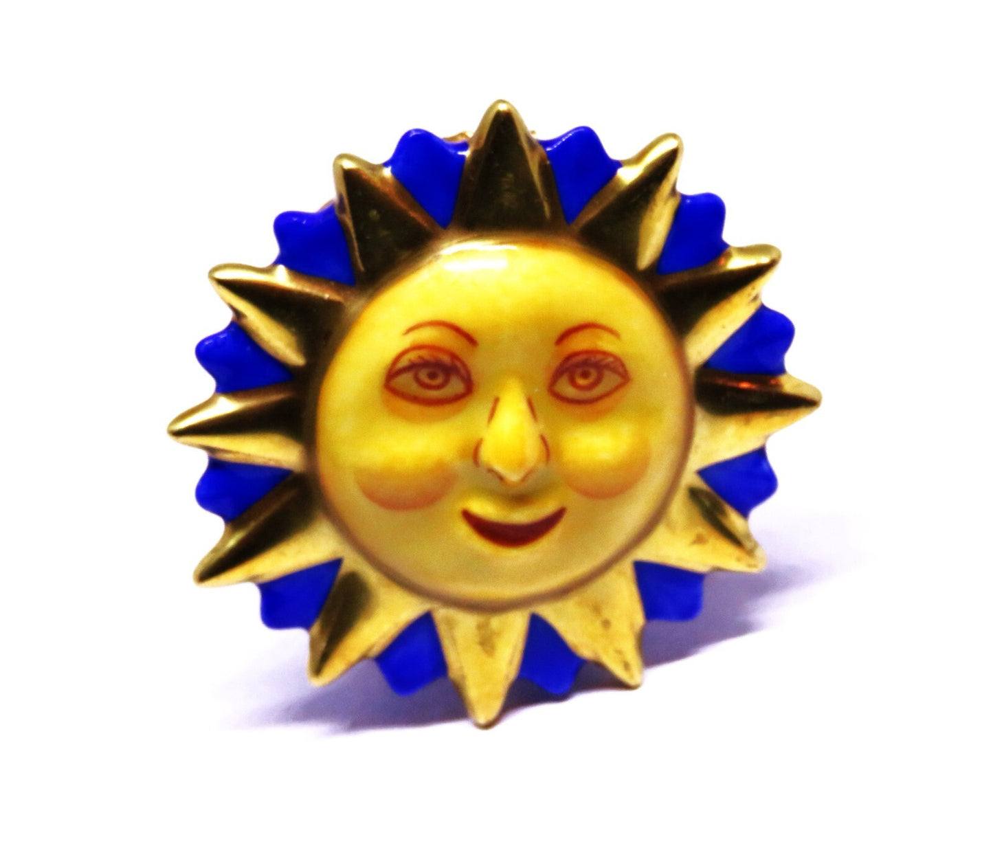 LIMOGES FRANCE BOX - ARTORIA - SUNBURST - SMILING SUN FACE - GOLD RAYS - LE #51