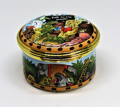 HALCYON DAYS ENAMEL BOX - DR. DOOLITTLE - "TALK TO THE ANIMALS" - MOVIES - SONG