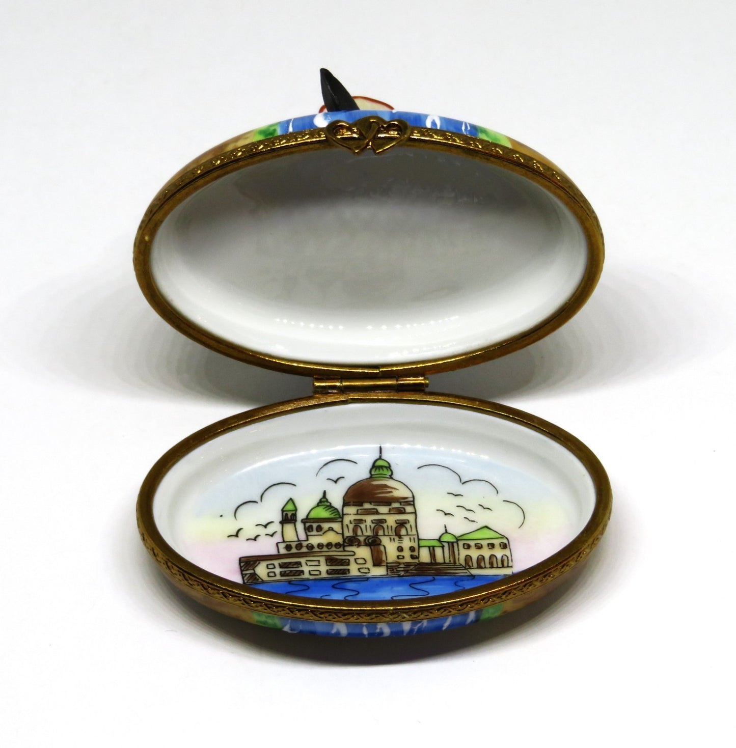 LIMOGES BOX - MARQUI(SE DE POMPADOUR - VENICE, ITALY - RIALTO BRIDGE & GONDOLA