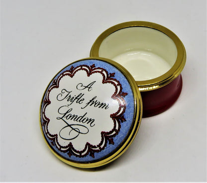 HALCYON DAYS ENAMEL BOX- "A TRIFLE FROM LONDON" - ENGLAND - ST. PAUL'S CATHEDRAL