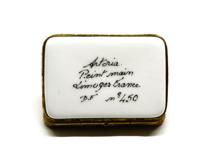 LIMOGES FRANCE BOX - ARTORIA - STAMPED ENVELOPE & LETTER TO SANTA CLAUS - LE 450