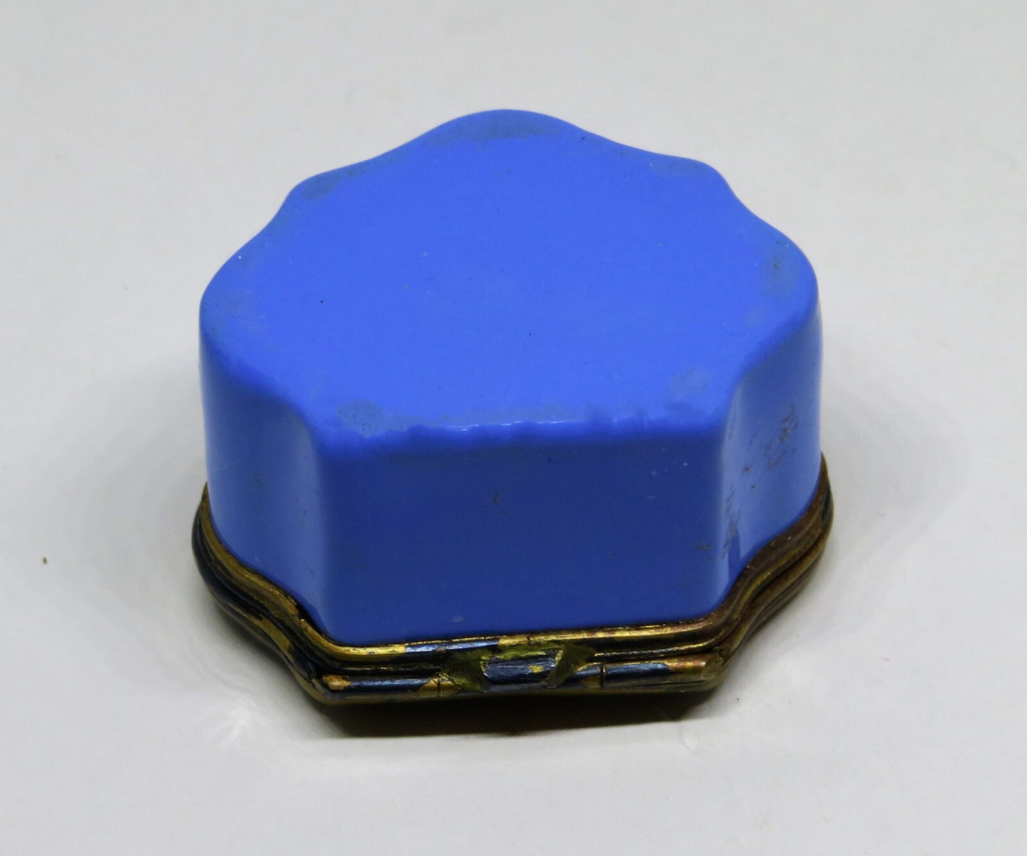 ANTIQUE ENAMEL BOX- 18TH TO 19TH CENTURY - "THE HOBBY HORSE" - MEN ON BICYCLES