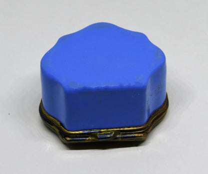 ANTIQUE ENAMEL BOX- 18TH TO 19TH CENTURY - "THE HOBBY HORSE" - MEN ON BICYCLES