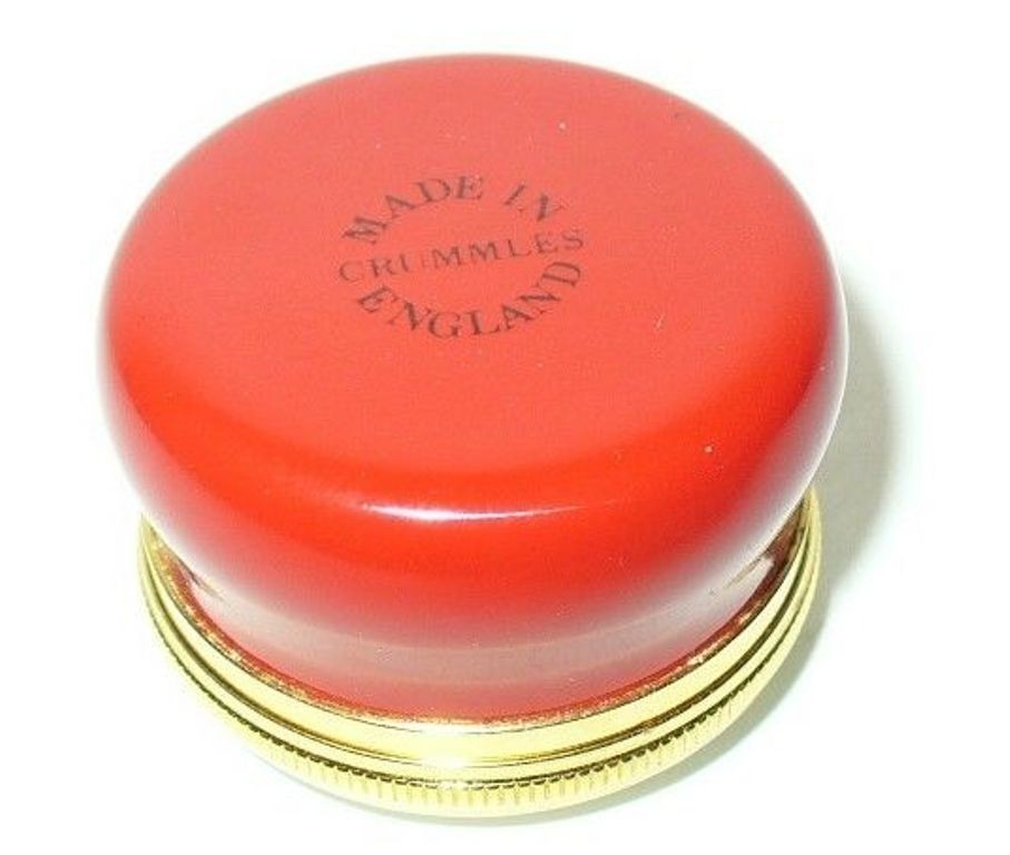 CRUMMLES ENGLISH ENAMEL BOX - VINTAGE CHRISTMAS TREE & TEDDY BEAR & PRESENTS