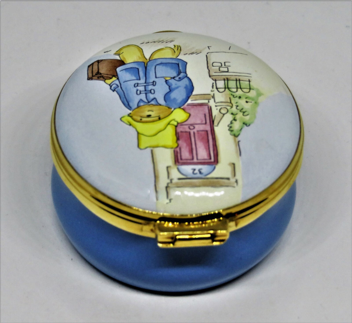 CRUMMLES ENGLISH ENAMEL BOX- PADDINGTON BEAR & SUITCASE - CHILDREN'S BOOKS - MIB