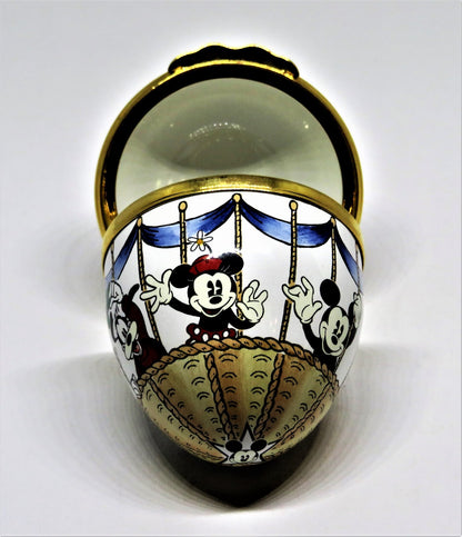 HALCYON DAYS BOX - MICKEY MOUSE & FRIENDS HOT AIR BALLOON - EGG - DISNEY