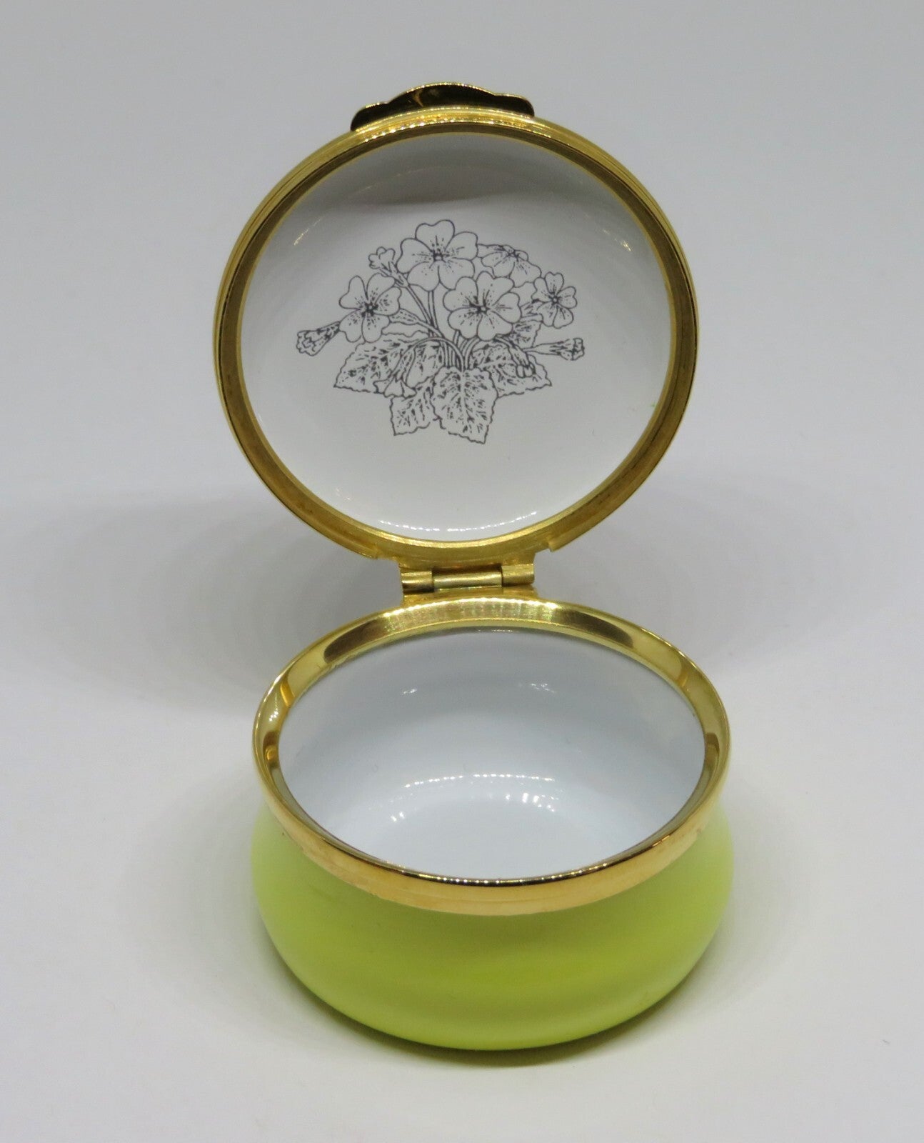 CRUMMLES ENGLISH ENAMEL BOX - VINTAGE MOUSE  & WILD FLOWERS - MICE - MIB