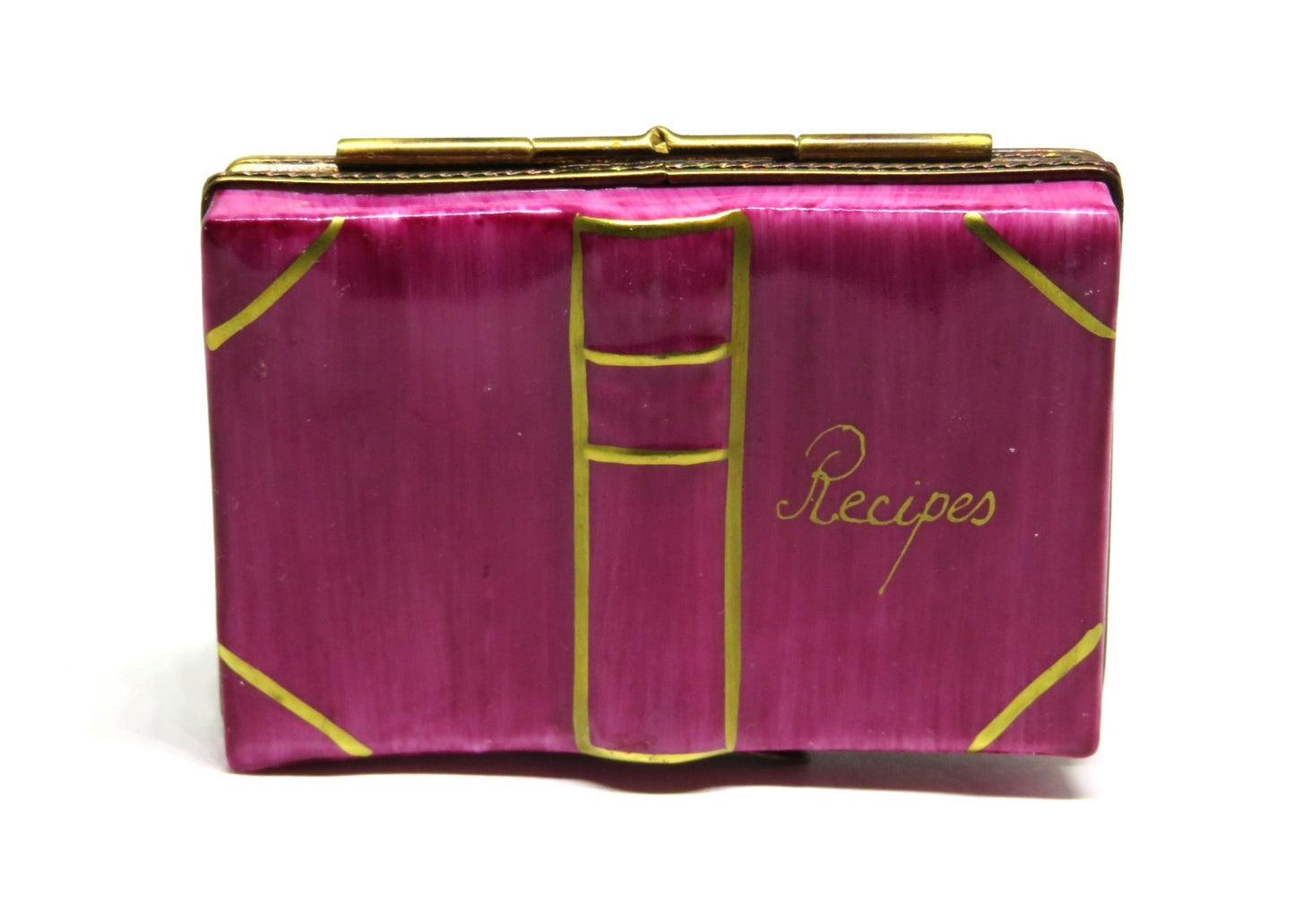 LIMOGES BOX - COOKBOOK & 'WOODEN' SPOON - COQ AU VIN RECIPE - CHICKEN & WINE
