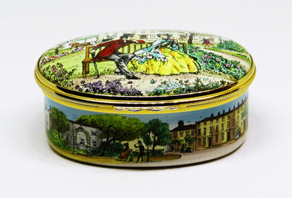 HALCYON DAYS ENAMEL - "THE LOVERS' BOX" - ELIZABETH BARRETT BROWNING POEM