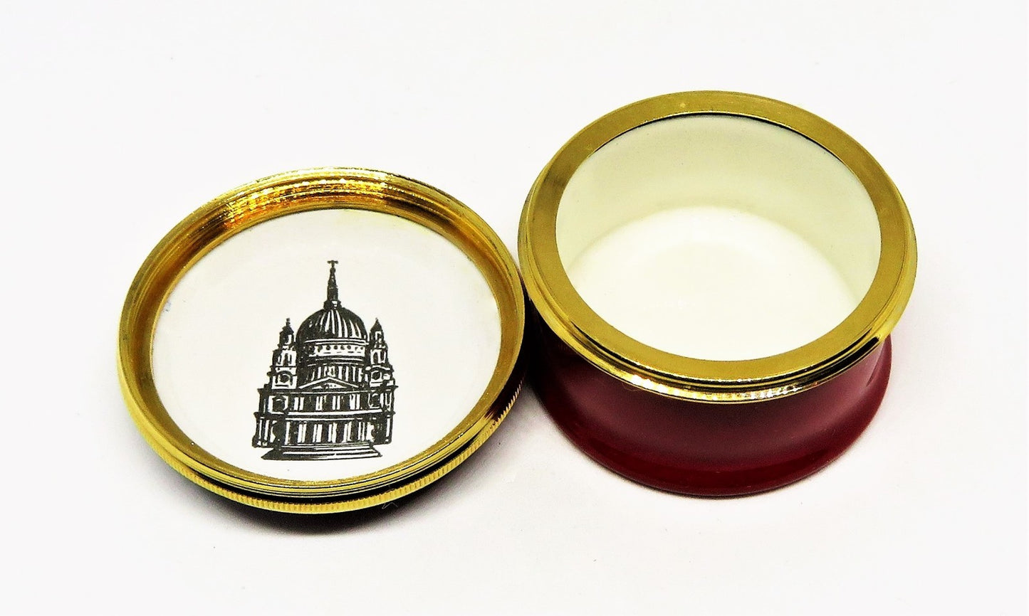 HALCYON DAYS ENAMEL BOX- "A TRIFLE FROM LONDON" - ENGLAND - ST. PAUL'S CATHEDRAL